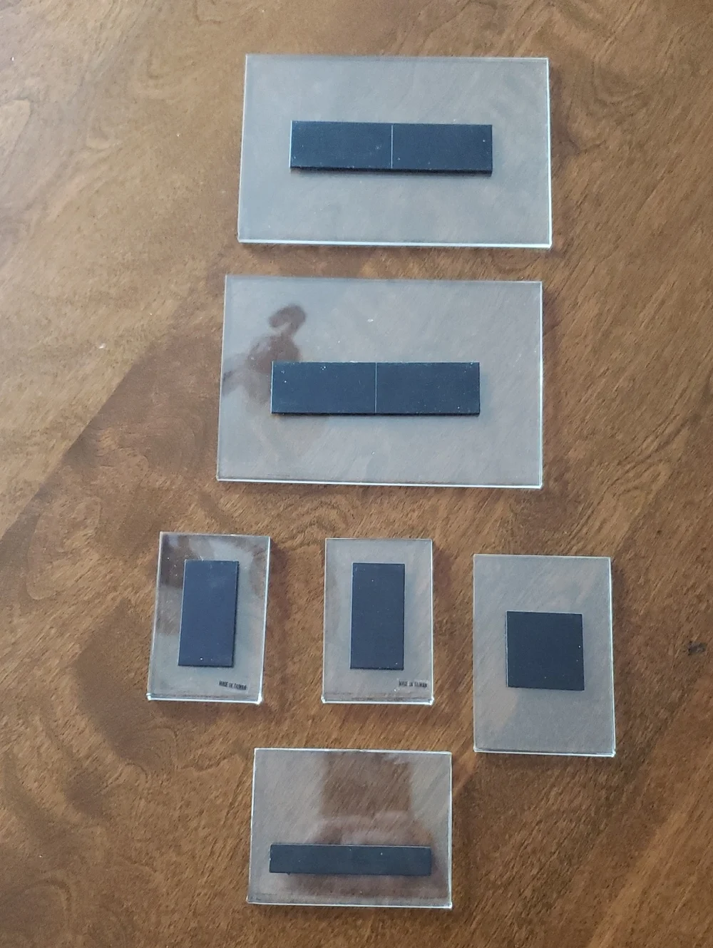 Clear Acrylic Picture/Label Holders - Set Of 6